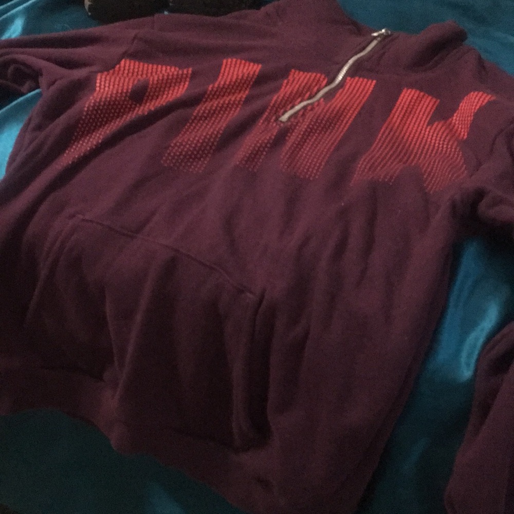 Pink burgundy pullover